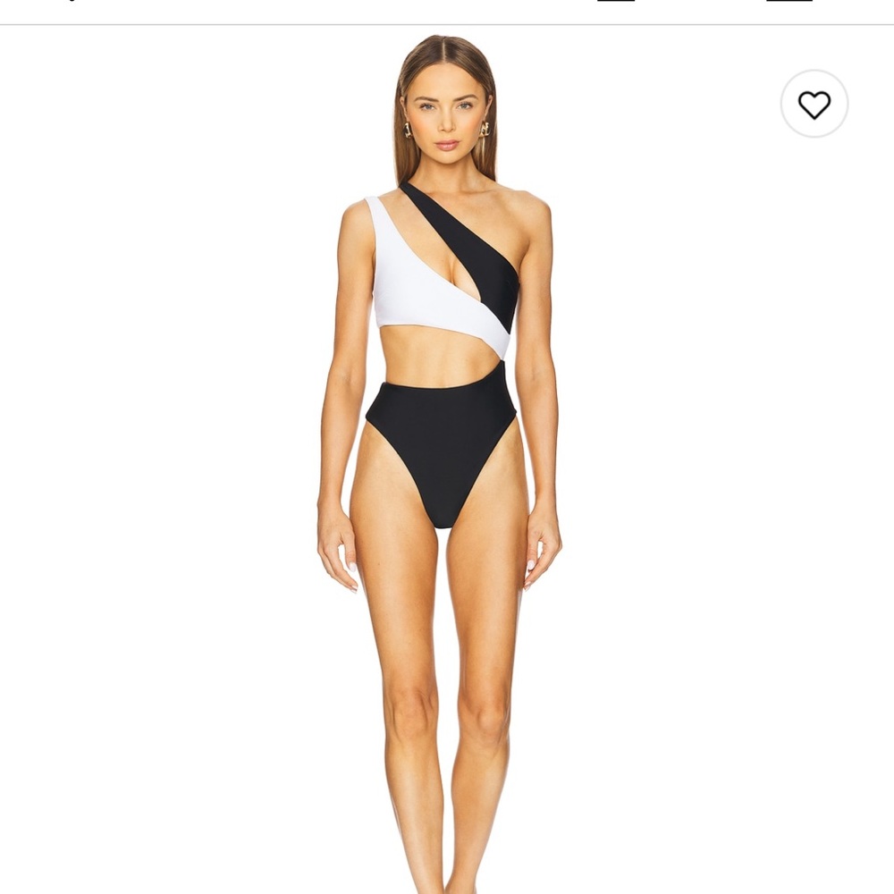 Lovewave Black and White One Piece Swimsuit